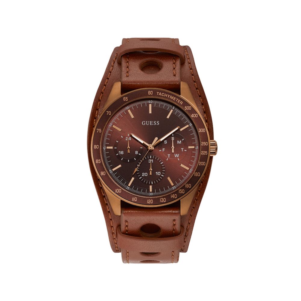 Guess Brown Leather Watch - Timeless Elegance Redefined