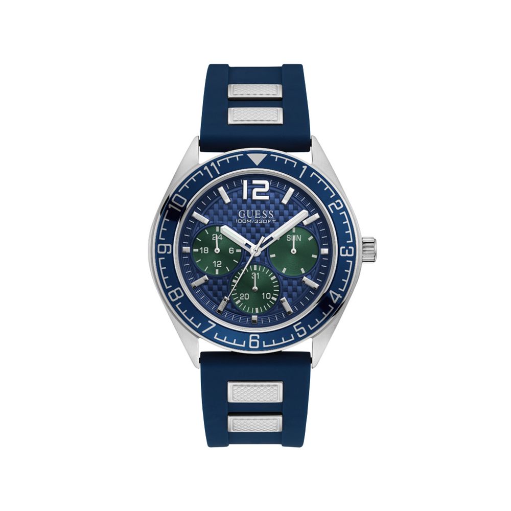 Guess Blue Silicone Watch - Modern Elegance for Every Occasion
