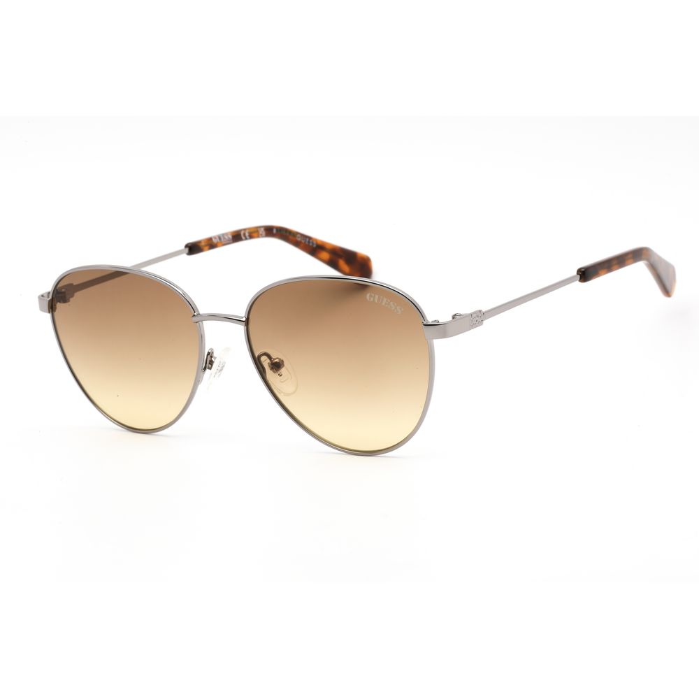 Guess Gray Metal Sunglasses for Elevated Style and Sophistication