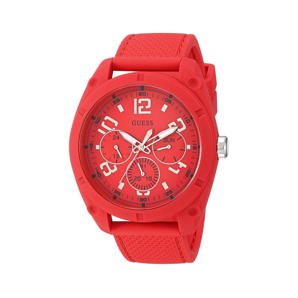 Guess Red Silicone Watch - Bold Design Meets Timeless Elegance