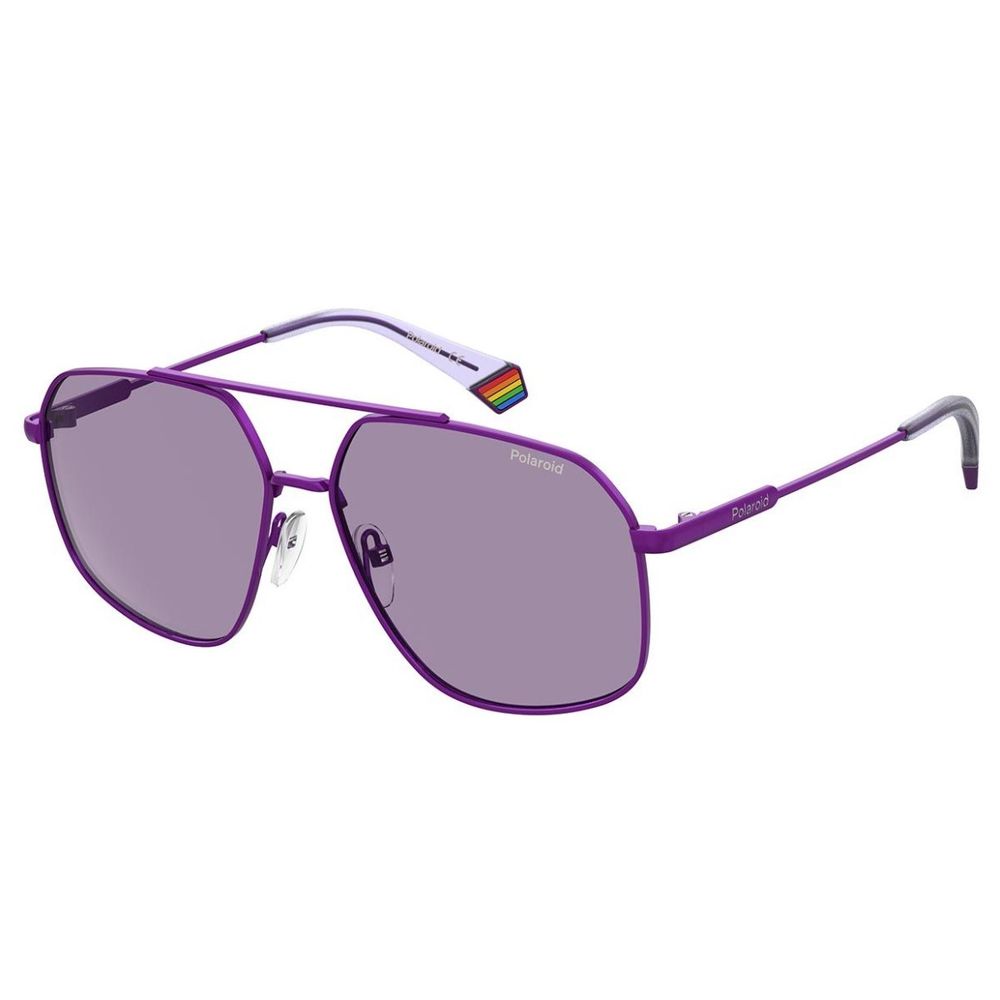 Polaroid Purple Steel Sunglasses with Polarized Lenses