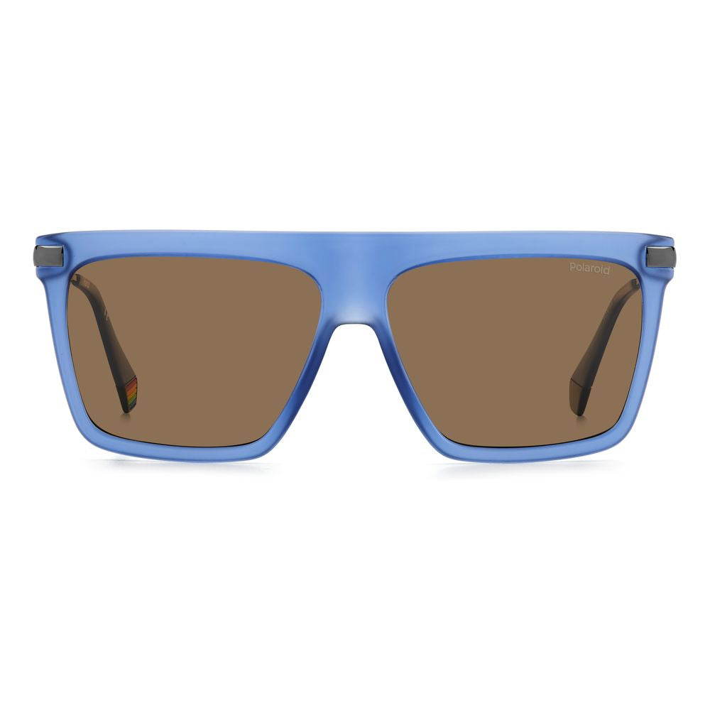 Polaroid Blue Acetate Sunglasses with Timeless Elegance