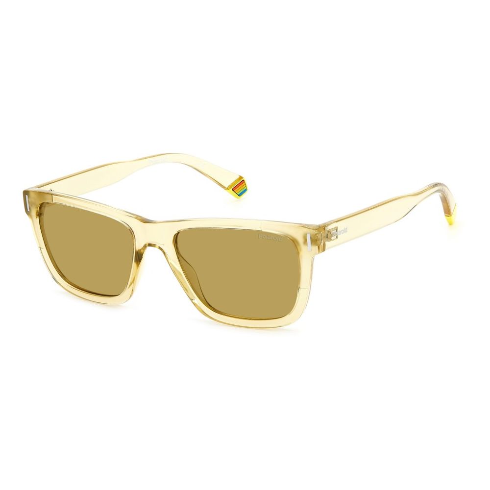 Polaroid Yellow Acetate Sunglasses for Bold Elegance