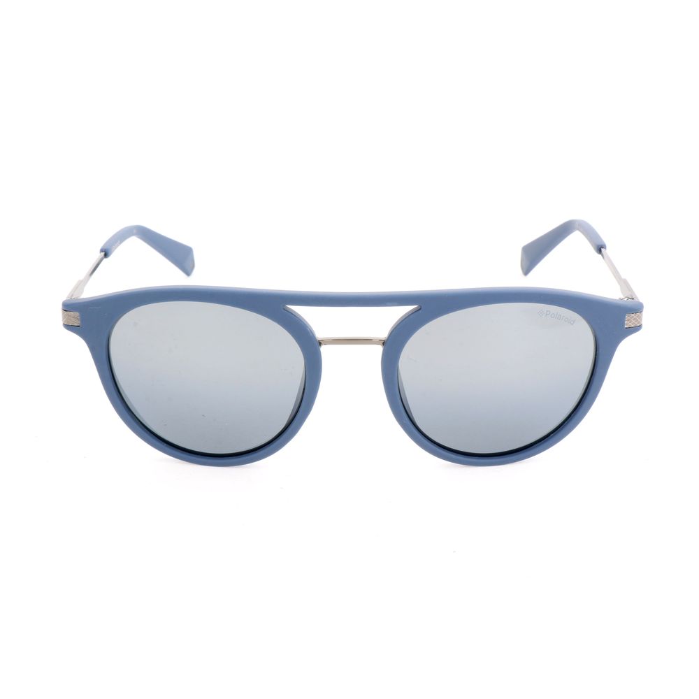 Polaroid Blue Metal Sunglasses with Polarized Lenses