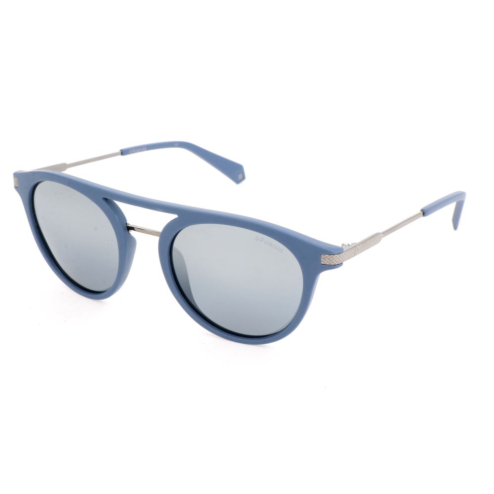 Polaroid Blue Metal Sunglasses with Polarized Lenses