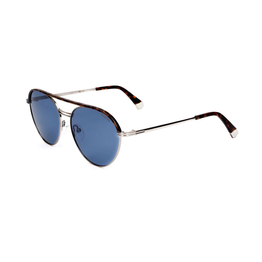 Polaroid Silver Metal Sunglasses for Elevated Style