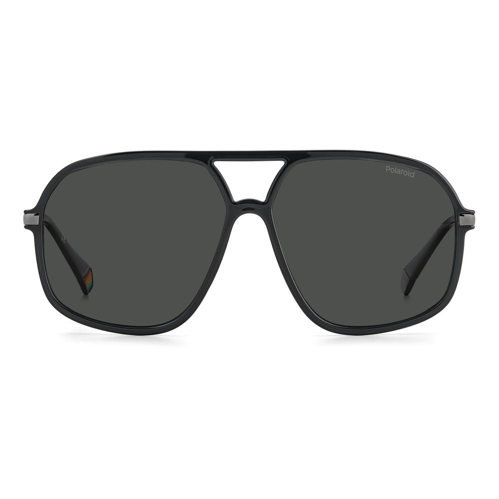 Polaroid Gray Acetate Sunglasses with Distinctive Design