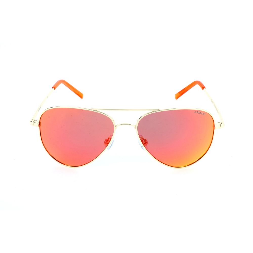 Polaroid Gold Metal Sunglasses for Timeless Sophistication