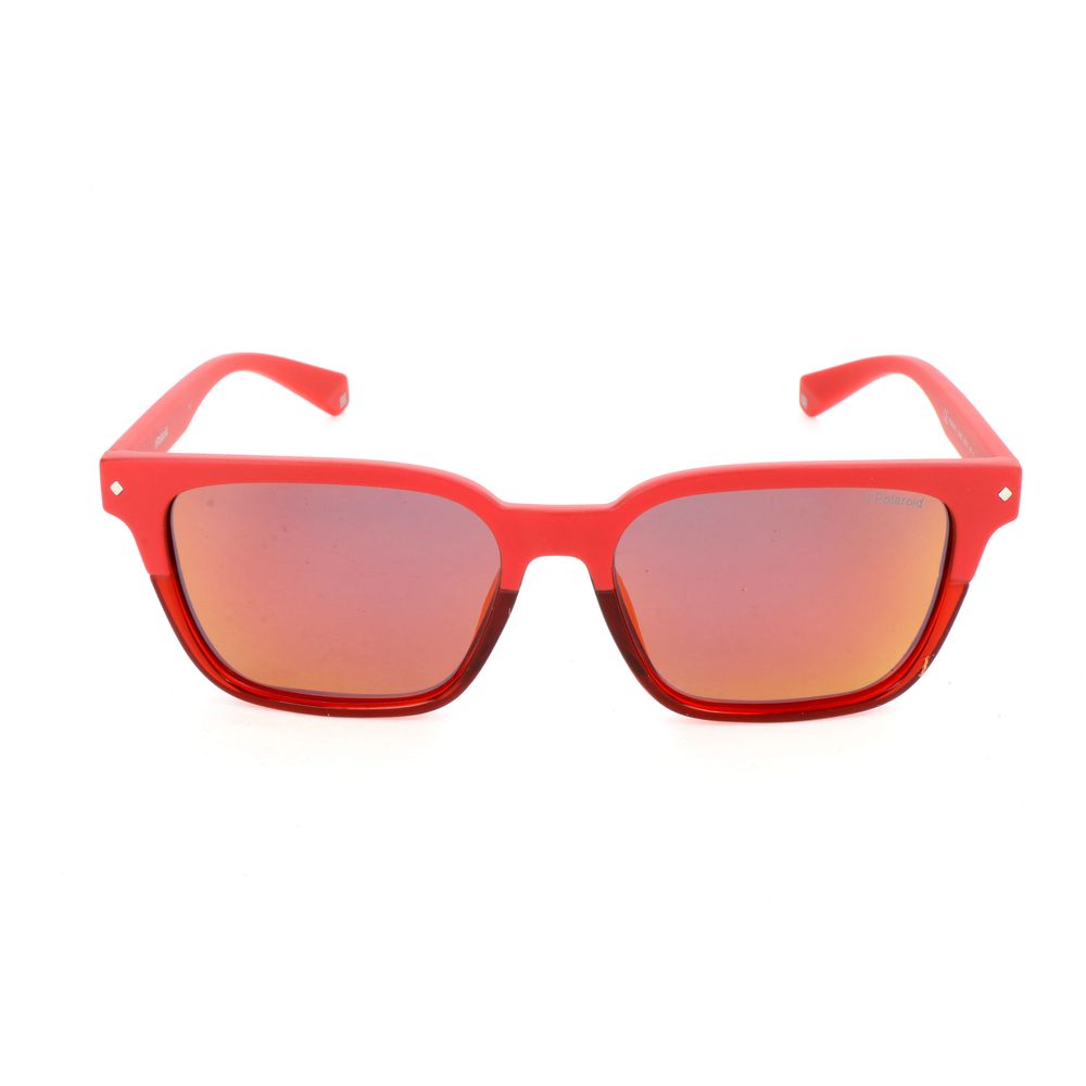 Polaroid Red Polycarbonate Sunglasses for Bold Elegance