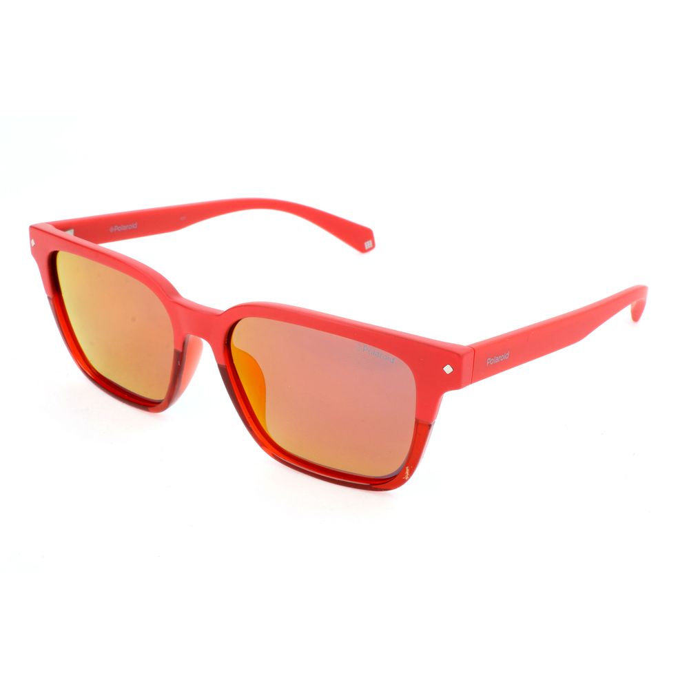 Polaroid Red Polycarbonate Sunglasses for Bold Elegance