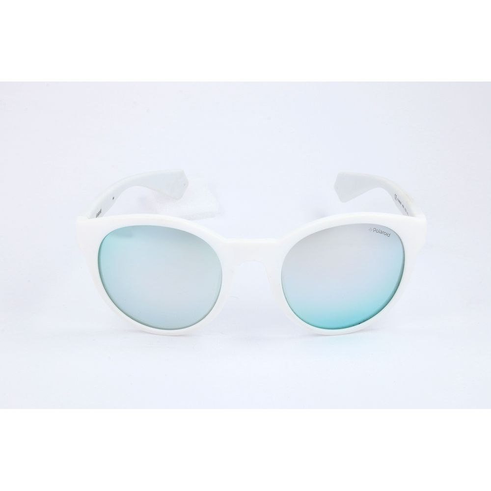 Polaroid White Rubber Sunglasses for Effortless Elegance
