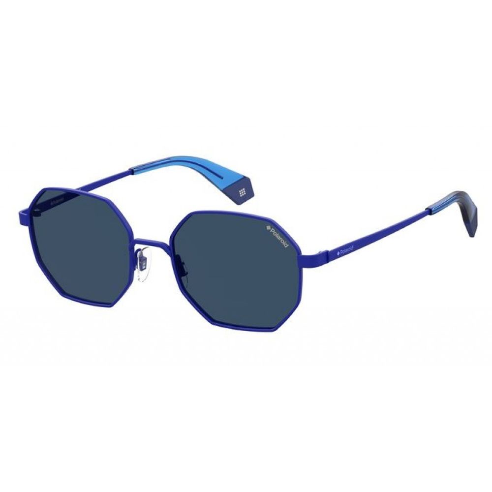 Polaroid Blue Metal Sunglasses for Timeless Elegance