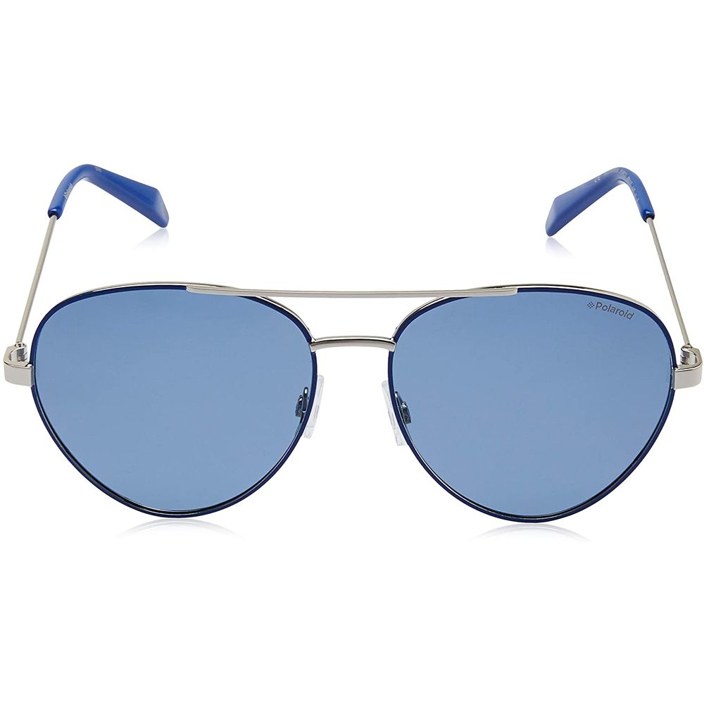 Polaroid Blue Metal Sunglasses for Timeless Elegance