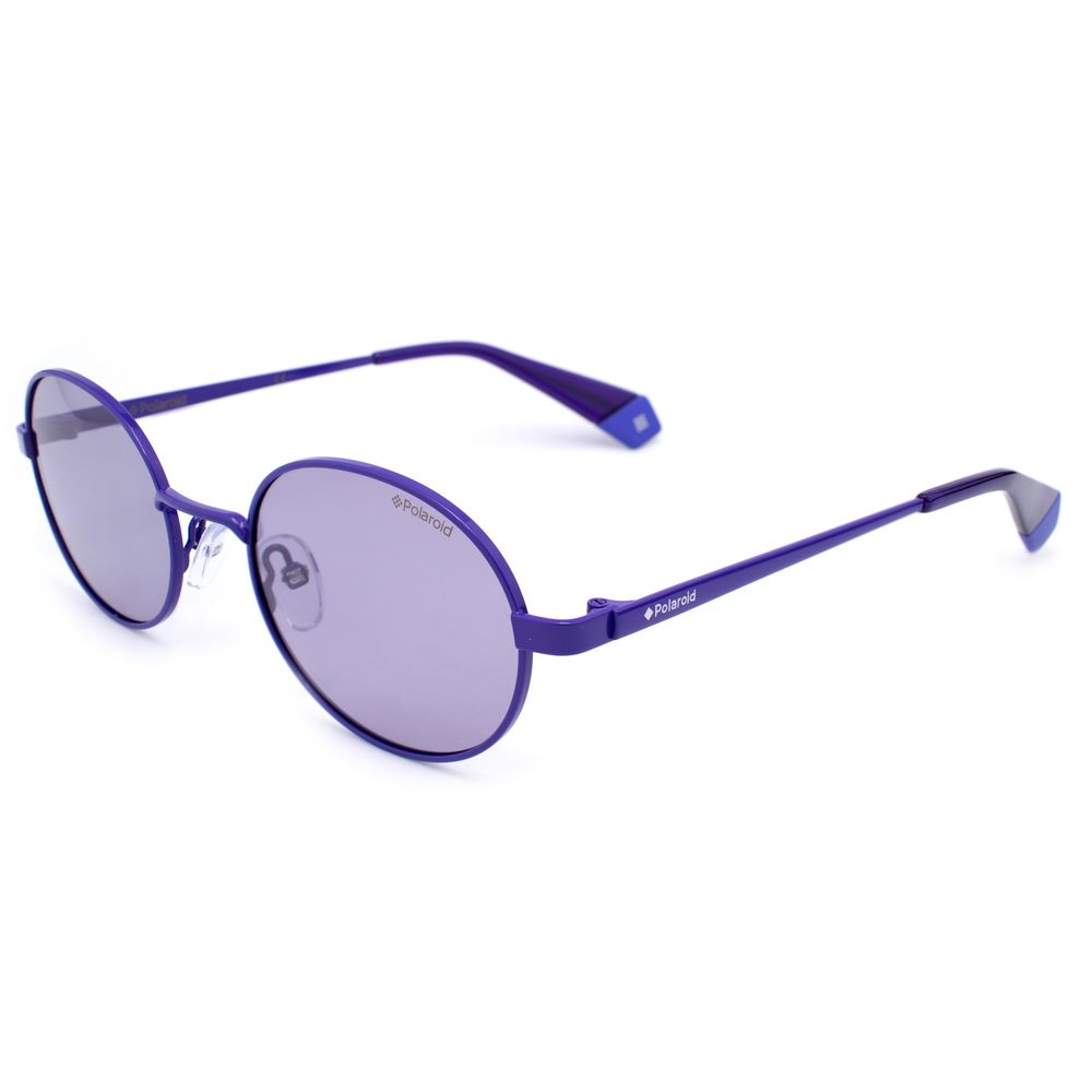 Polaroid Purple Metal Sunglasses with Timeless Elegance