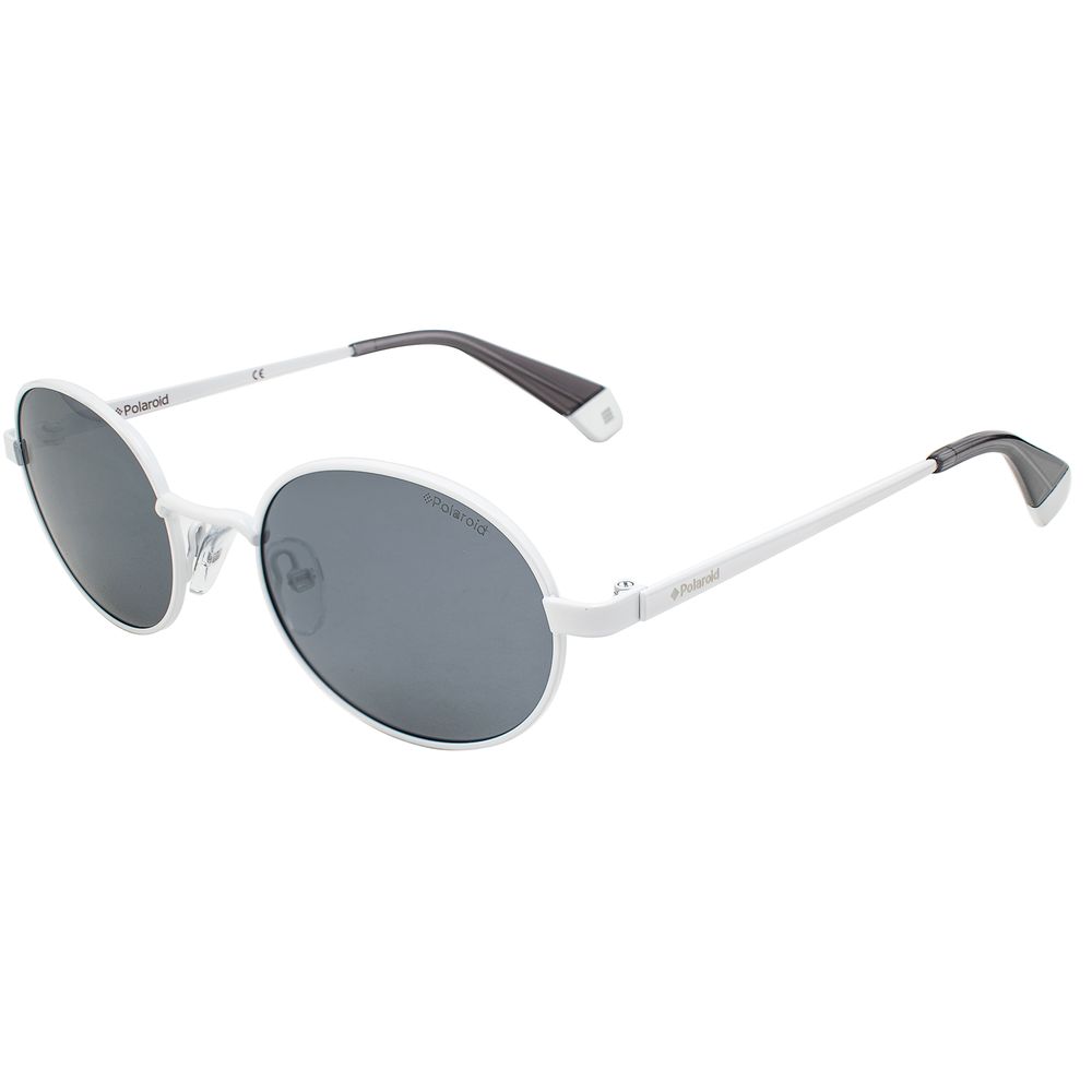 Polaroid White Metal Sunglasses for Elevated Style