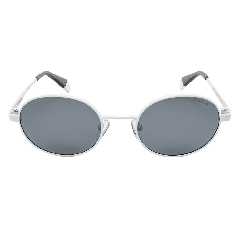 Polaroid White Metal Sunglasses for Elevated Style