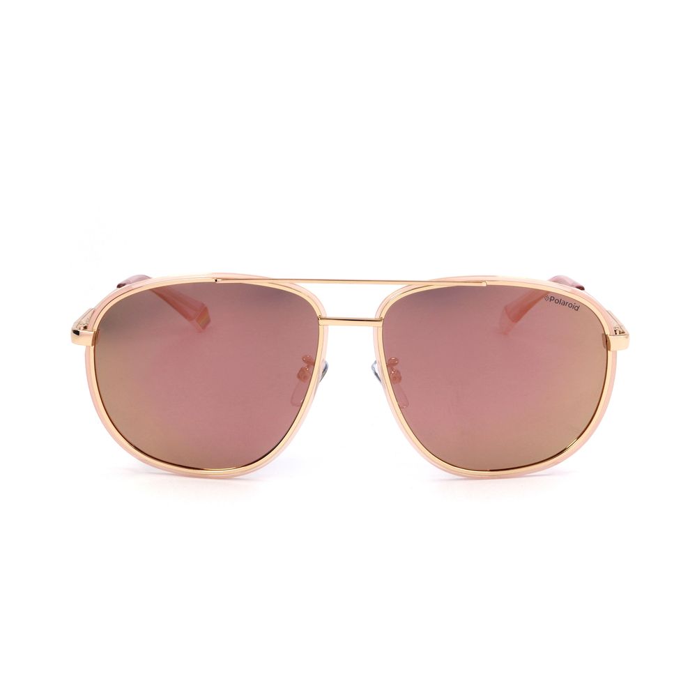 Polaroid Rose Gold Metal Sunglasses for Timeless Elegance