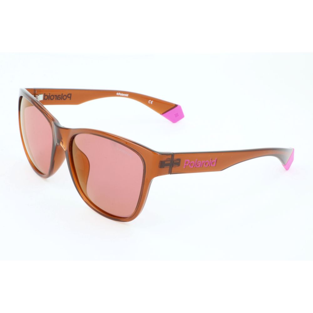 Polaroid Brown Polycarbonate Sunglasses for Timeless Elegance