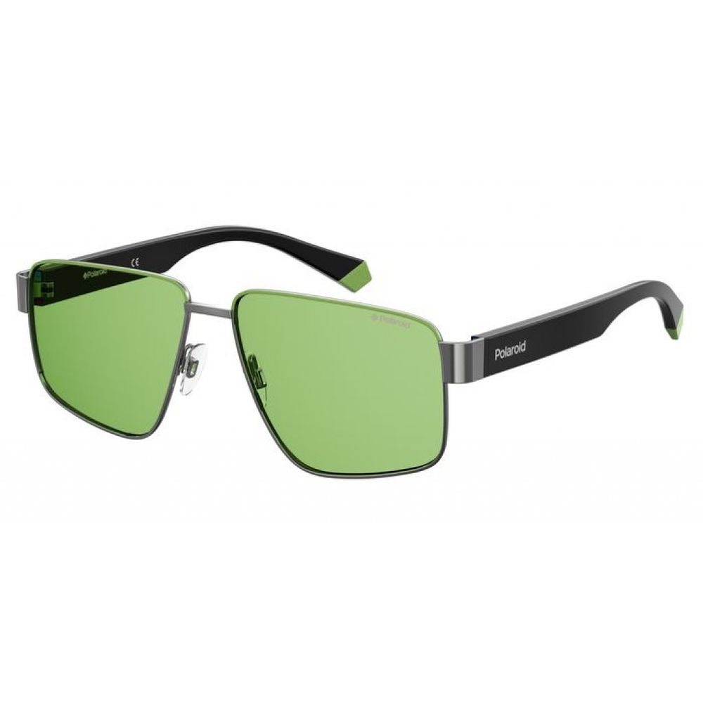 Polaroid Green Metal Sunglasses for Timeless Elegance