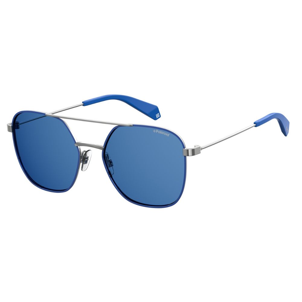 Polaroid Blue Metal Sunglasses for Timeless Elegance