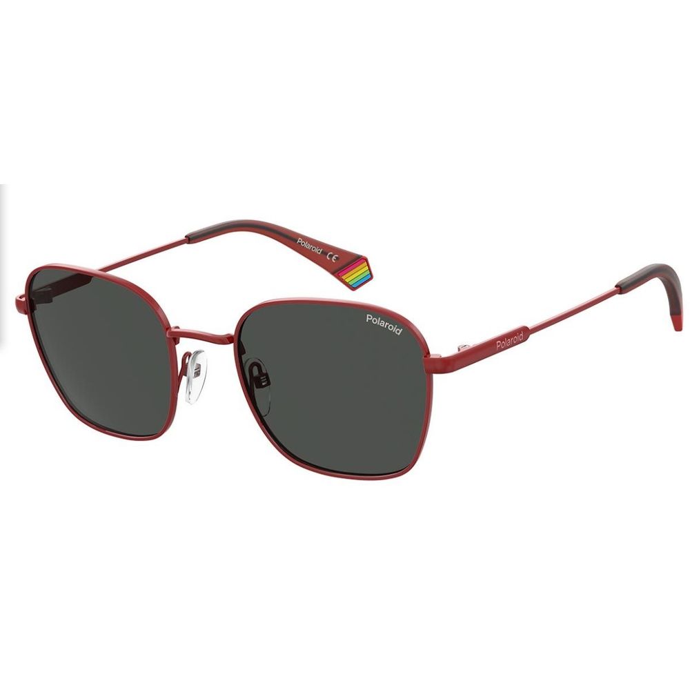 Polaroid Red Steel Sunglasses for Timeless Sophistication