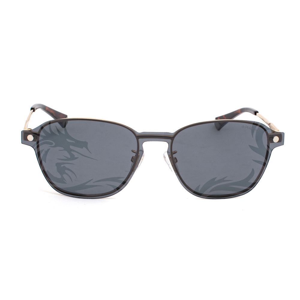 Polaroid Gold Metal Sunglasses for Timeless Elegance