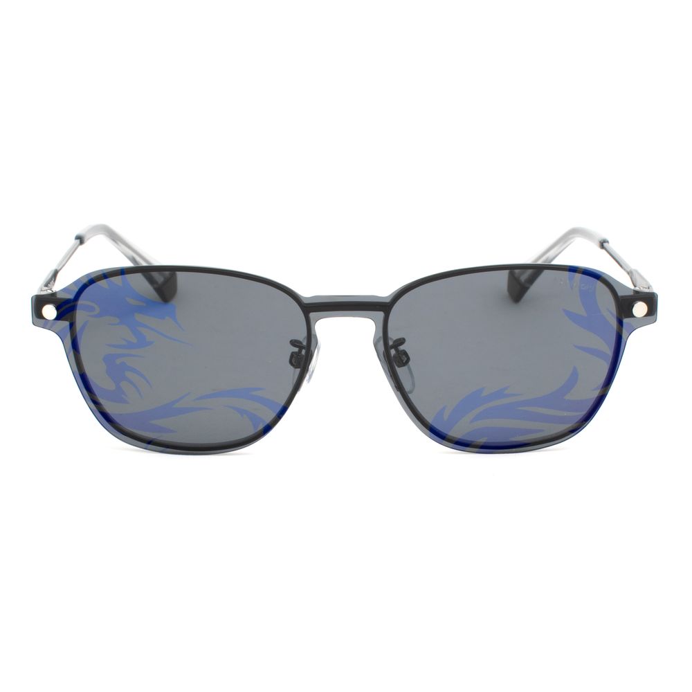 Polaroid Silver Metal Sunglasses with Polarized Lenses