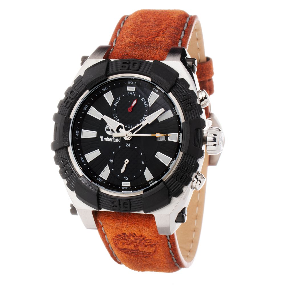 Timberland Brown Leather Watch for Timeless Elegance