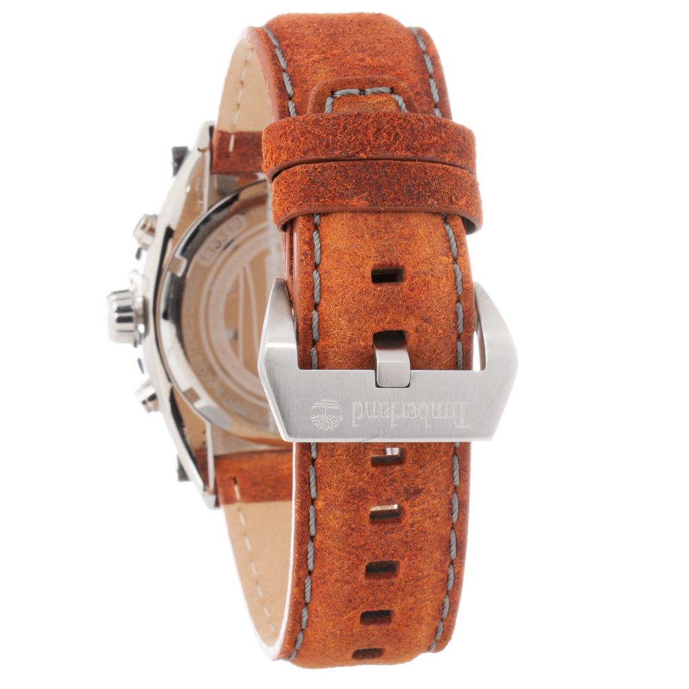 Timberland Brown Leather Watch for Timeless Elegance