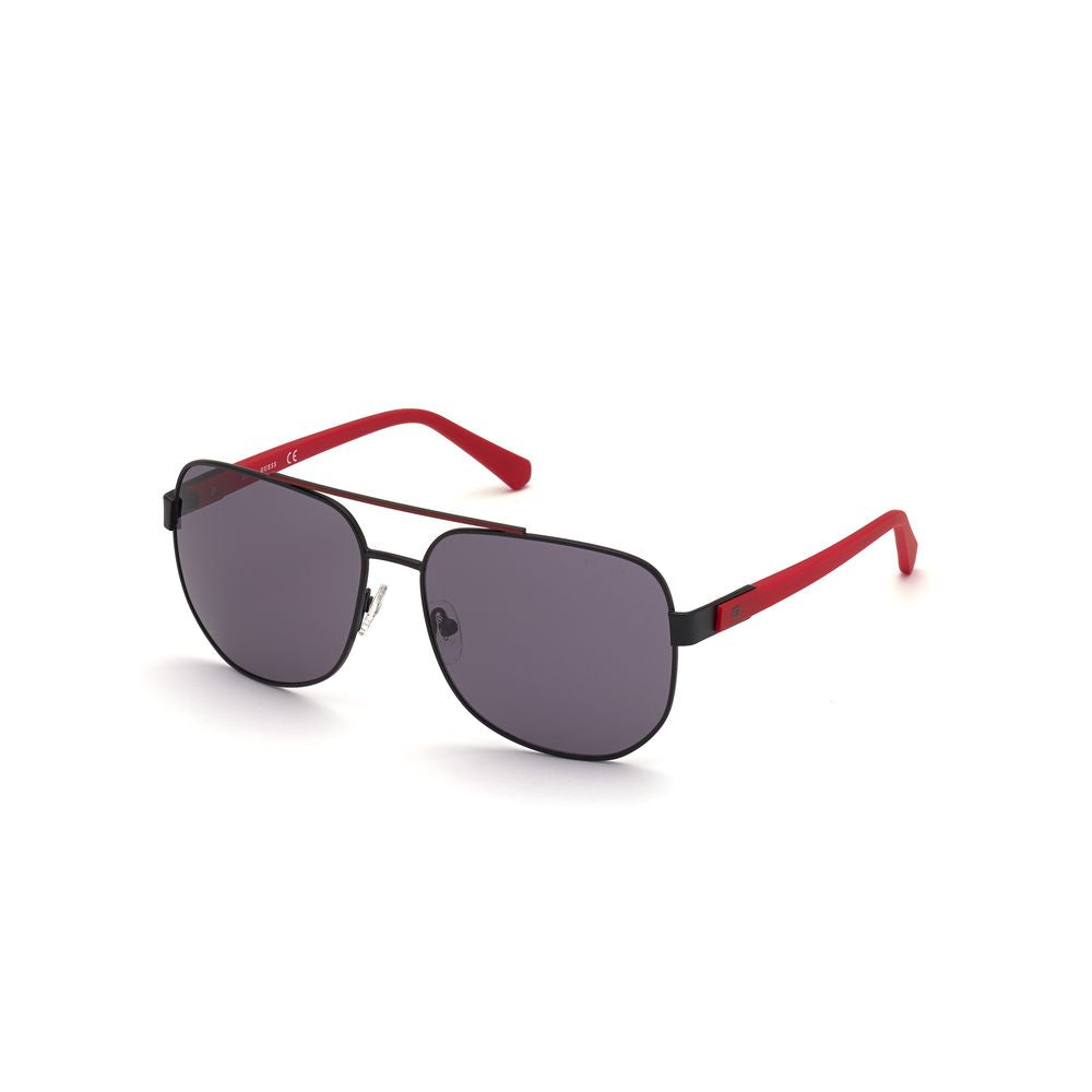 Guess Black Metal Sunglasses for Timeless Elegance