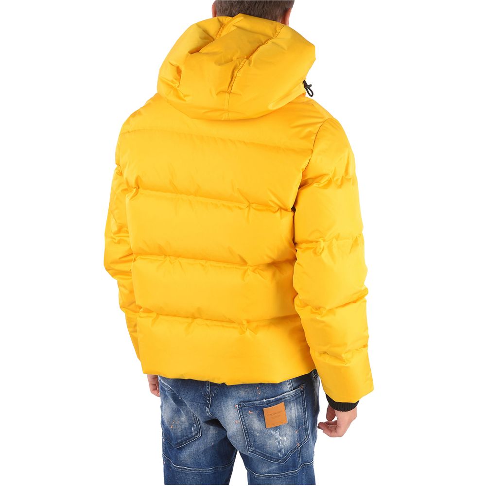 Dsquared² Yellow Nylon Jacket for Contemporary Elegance