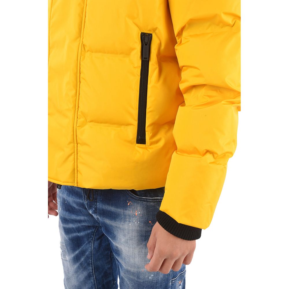 Dsquared² Yellow Nylon Jacket for Contemporary Elegance