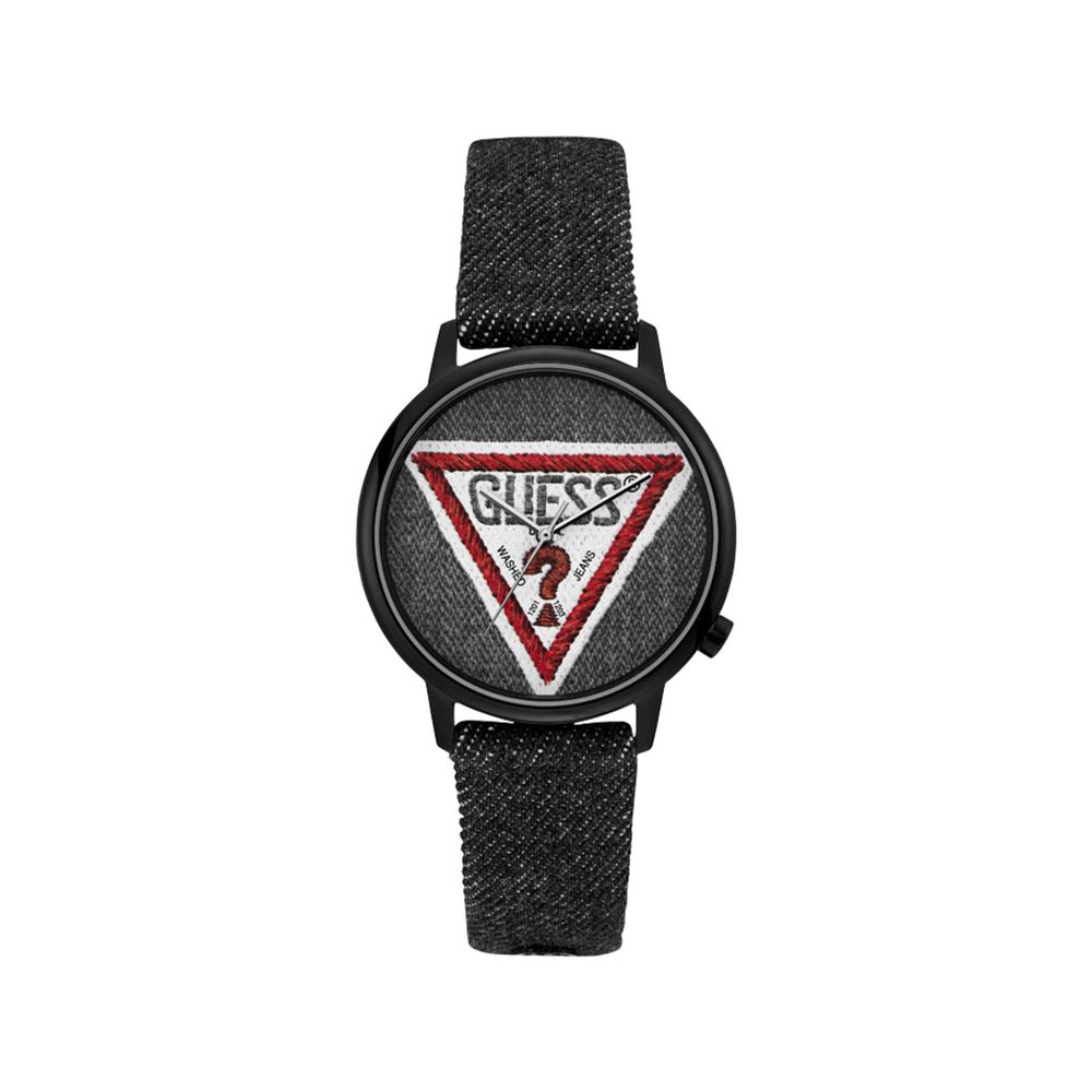 Guess Black Textile Watch - Sophisticated Timepiece for Elegance