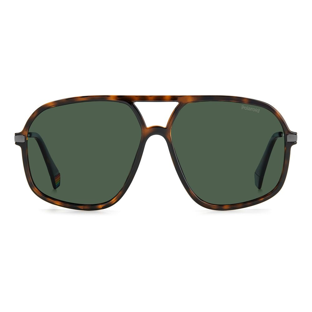 Polaroid Brown Acetate Sunglasses with Polarized Lenses