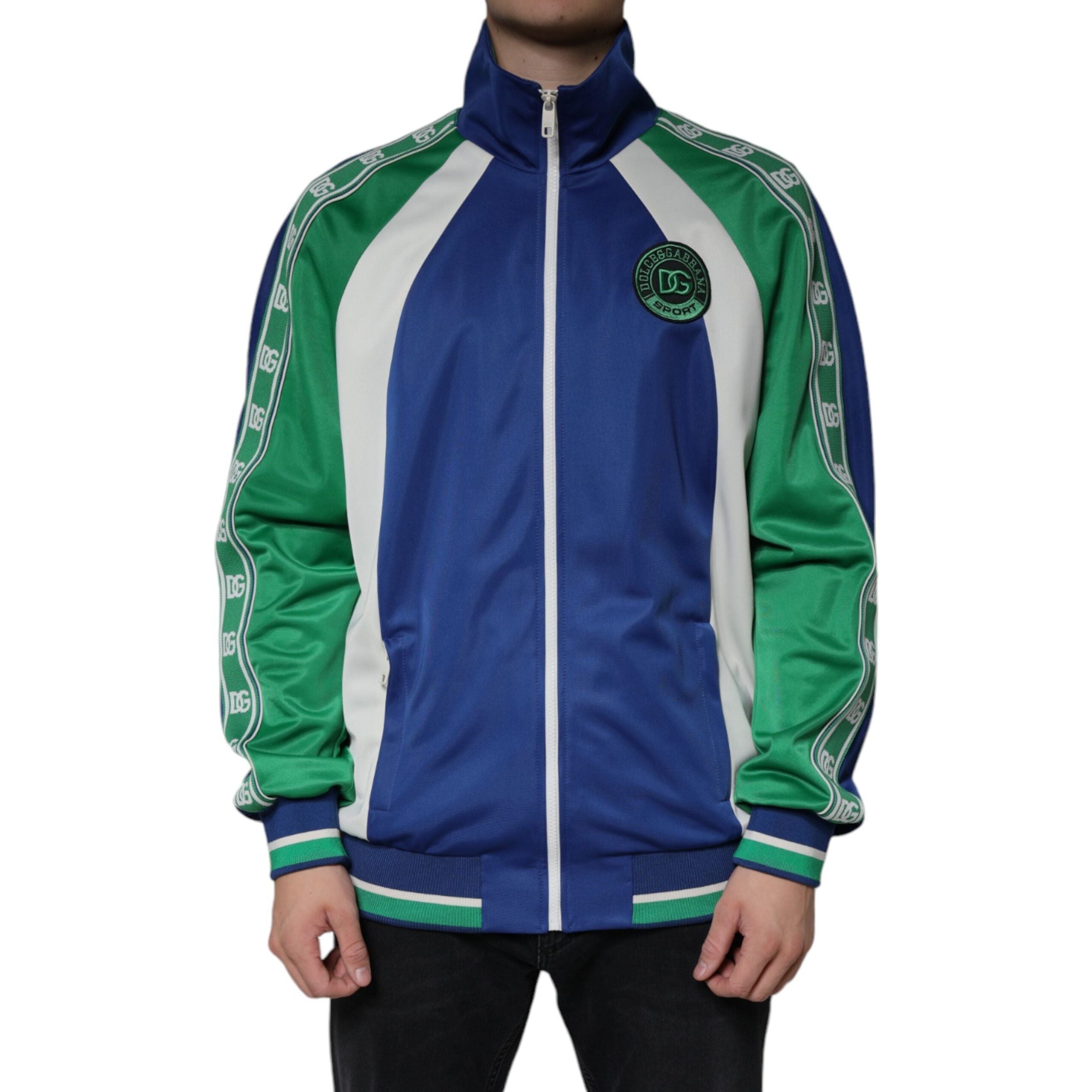 Dolce & Gabbana Multicolor Cotton Full Zip Bomber Jacket