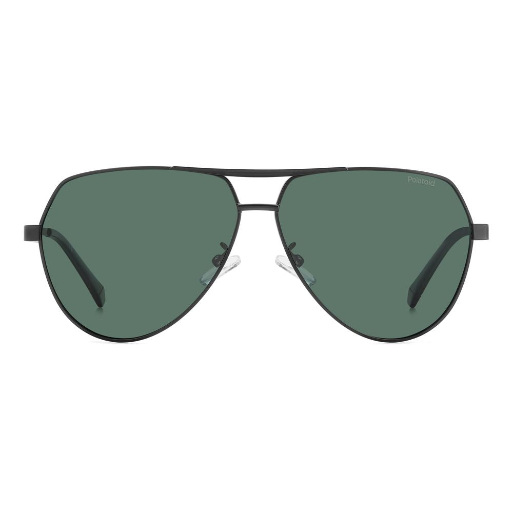 Polaroid Black Metal Sunglasses for Timeless Elegance