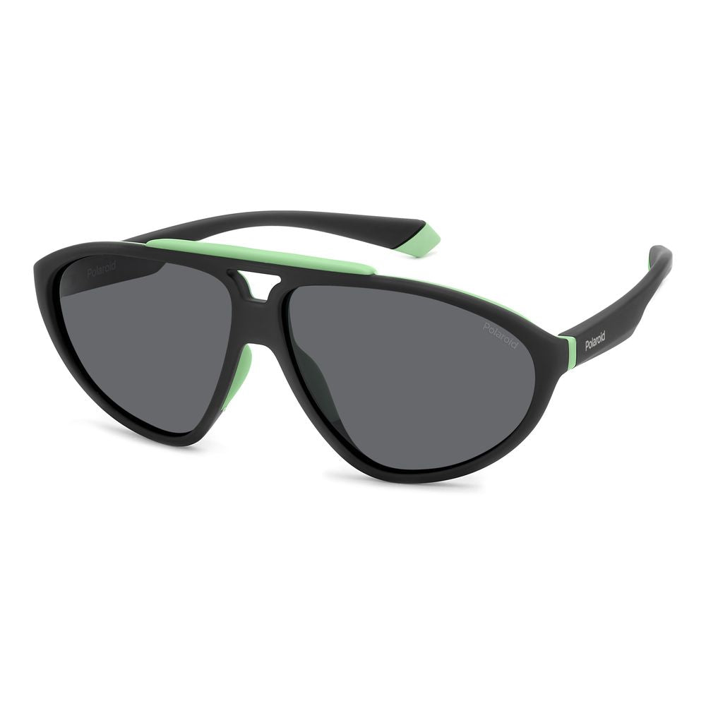 Polaroid Black Rubber Sunglasses for Elevated Style