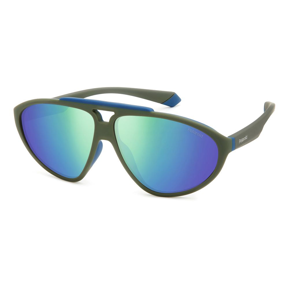Polaroid Green Rubber Sunglasses for Effortless Elegance