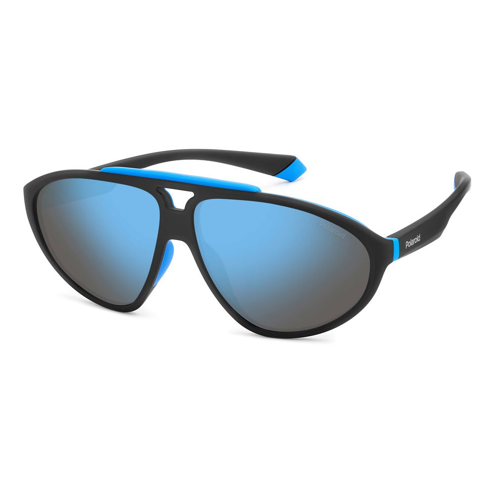 Polaroid Black Rubber Sunglasses for Elevated Style