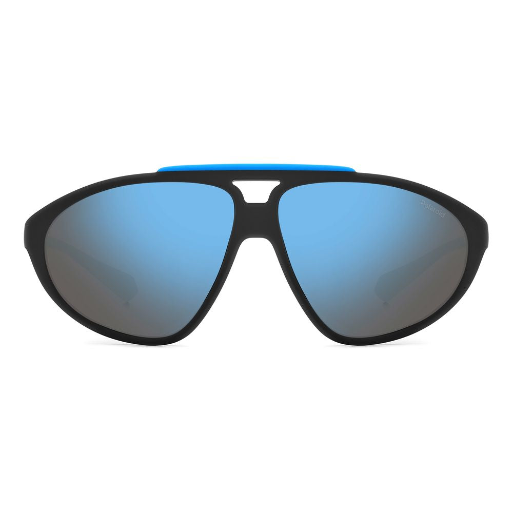Polaroid Black Rubber Sunglasses for Elevated Style