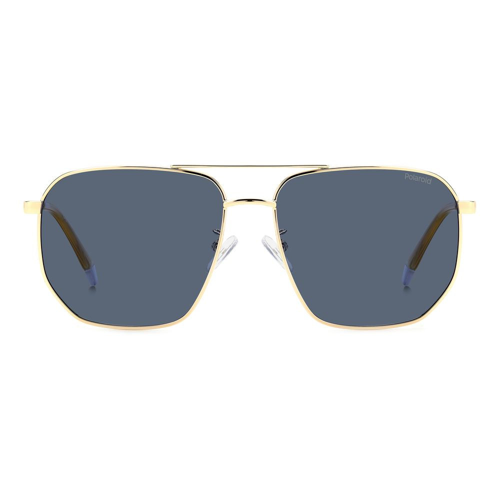 Polaroid Blue Metal Sunglasses - Elegance Redefined