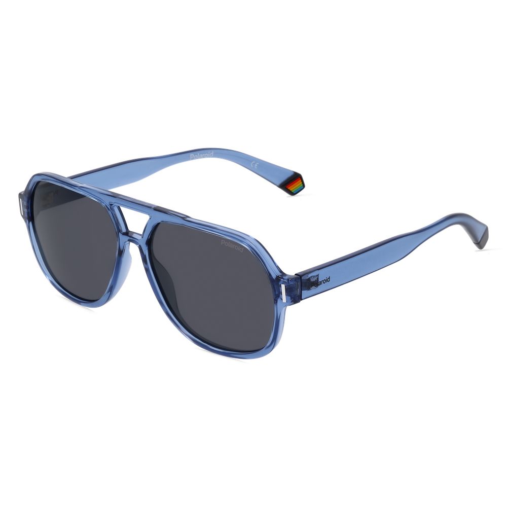Polaroid Blue Resin Sunglasses for Timeless Elegance