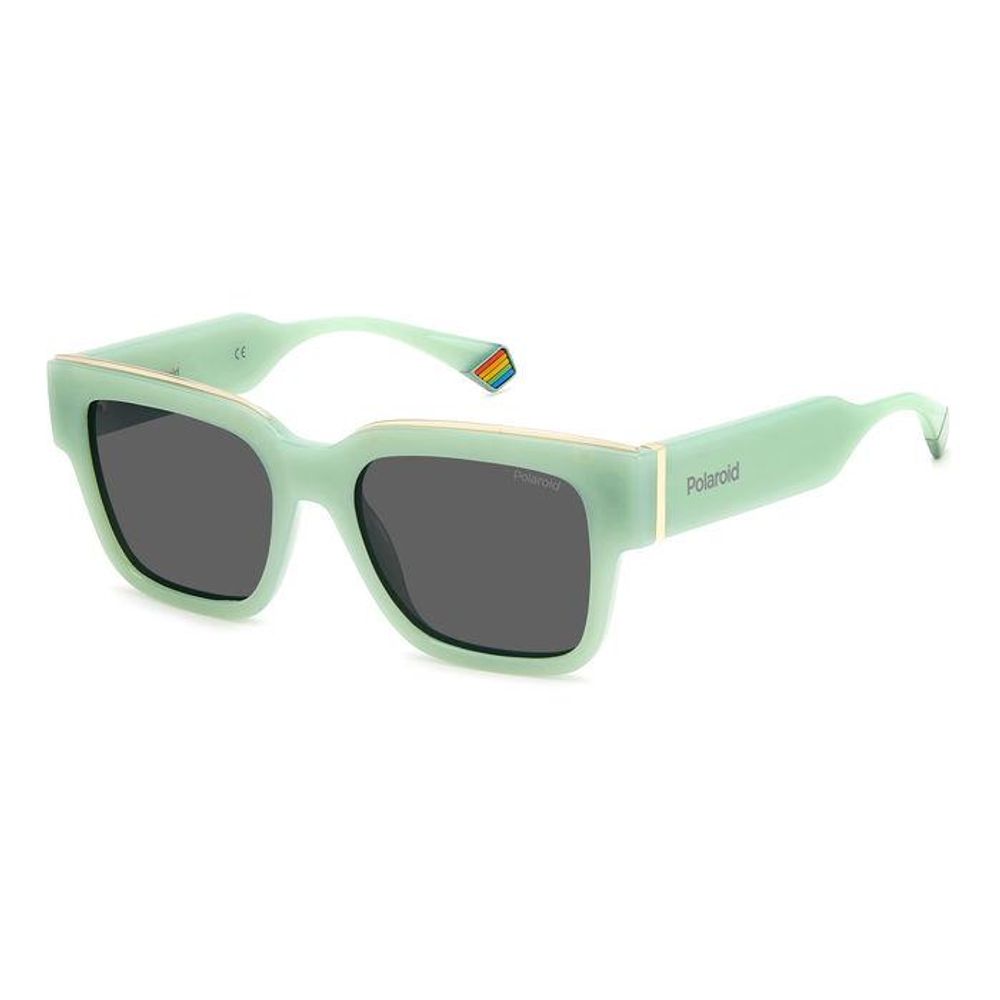 Polaroid Green Resin Sunglasses with Timeless Elegance
