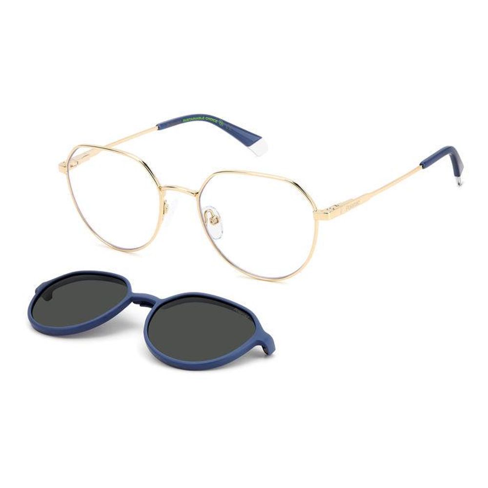 Polaroid Blue Metal Sunglasses for Timeless Elegance