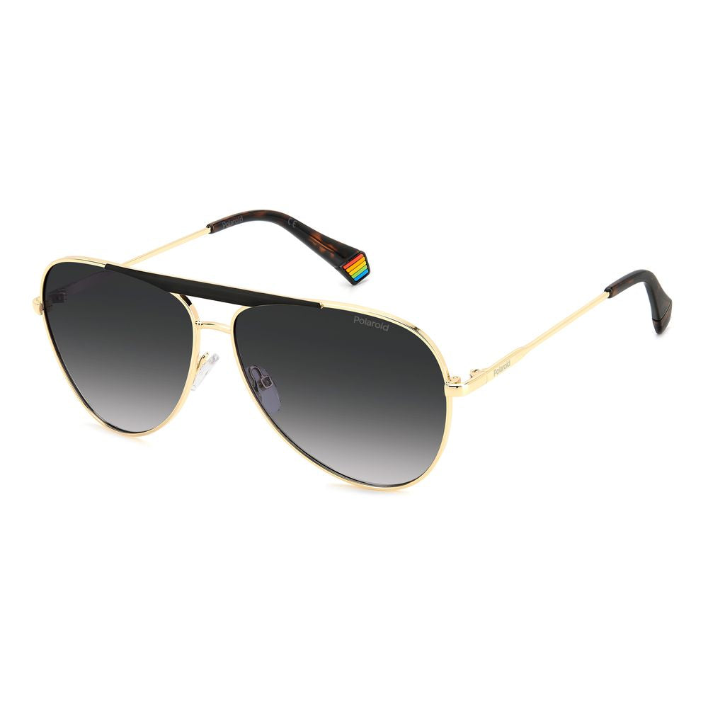 Polaroid Black Metal Sunglasses - Timeless Elegance Redefined