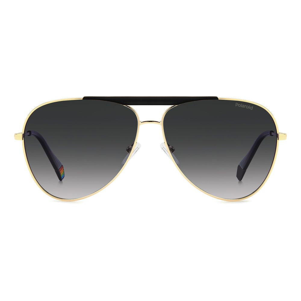 Polaroid Black Metal Sunglasses - Timeless Elegance Redefined