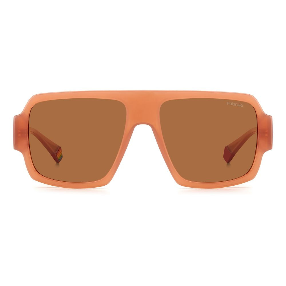 Polaroid Beige Resin Sunglasses for Timeless Elegance