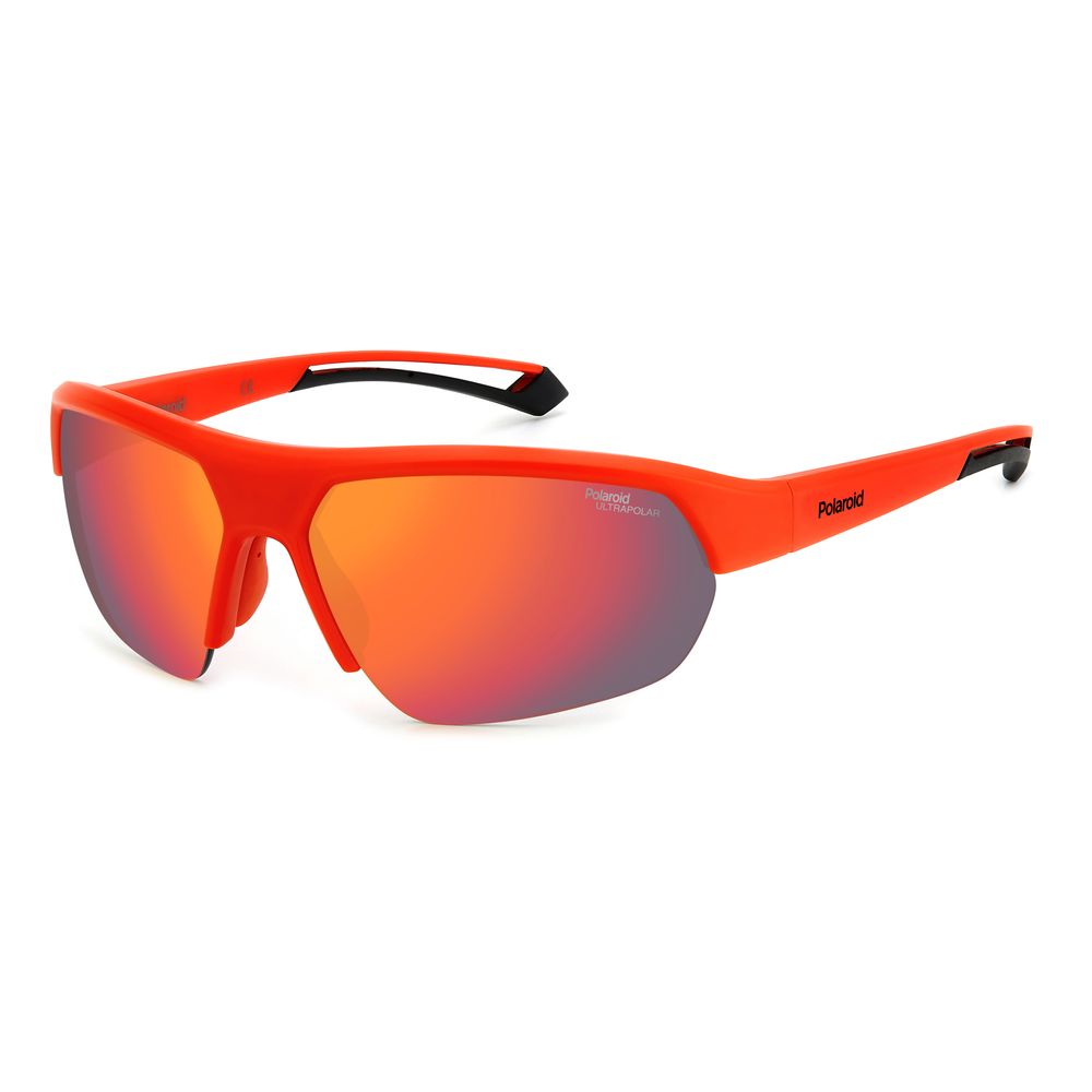 Polaroid Red Resin Sunglasses with Timeless Elegance