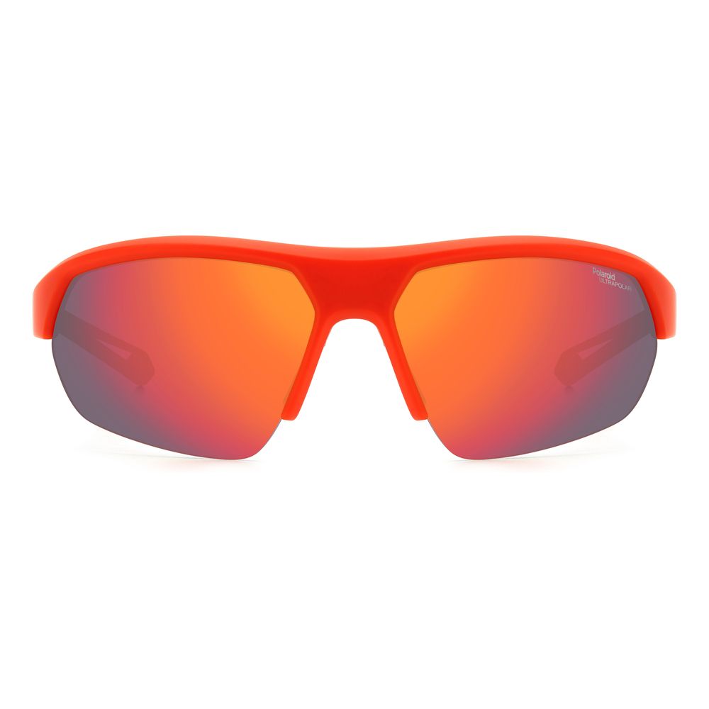 Polaroid Red Resin Sunglasses with Timeless Elegance