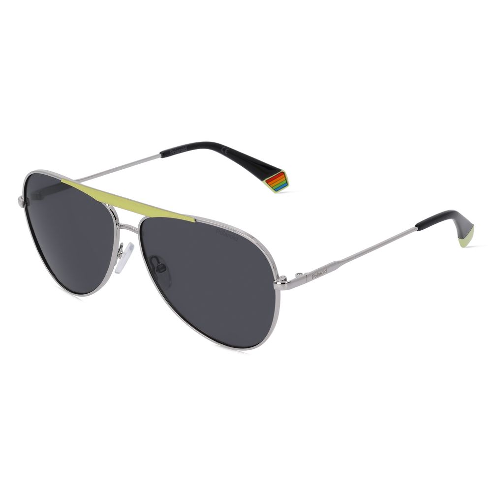 Polaroid Yellow Metal Sunglasses with Elegant Craftsmanship